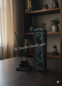 ที่ใส่ธูปหินอ่อน ดีไซน์หรูหรา ทำด้วยมือ เป็นมิตรกับสิ่งแวดล้อม สำหรับใช้ในพิธีกรรมทางศาสนา ผลิตในอินเดีย ใช้ได้ทุกฤดู เหมาะสำหรับตกแต่งบ้าน - Product Image 2