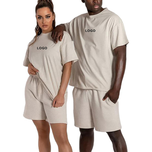 2024 OEM New Fashion <b>Women</b> Casual Summer Set Breathable Solid Custom Logo Female Two Piece Twin Set - Product Image 2