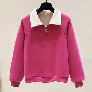 เสื้อฮู้ดผู้หญิงผ้าฝ้ายเนื้อนุ่ม ระบายอากาศได้ดี คุณภาพสูง สำหรับฤดูหนาว สวมใส่สบาย  รับสกรีนลายด้วยความร้อน  ผ้าฟลีซด้านหน้า ป้องกันการเกิดขุย - Product Image 3