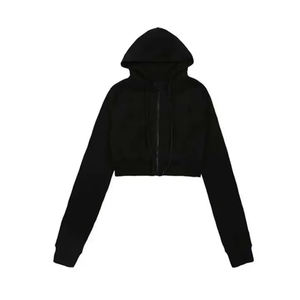 Sweat à capuche zippé intégral pour femme, taille plus, respirant, décontracté, en coton lourd, sweat à capuche zippé - Product Image 3