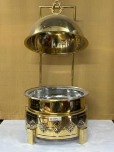 Suministros para restaurantes y hoteles calientes, plato de servicio de buffet redondo, plato de frotamiento, platos de chafer, calentador de alimentos - Product Image 6