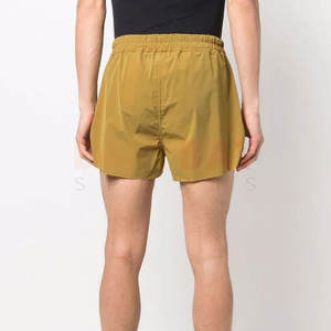 Fabricant OEM, design élégant, short en toile marron uni décontracté, personnalisable, logo personnalisé pour homme, pour vêtements de sport - Product Image 4