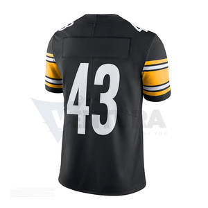 Maillot de football américain personnalisé pour hommes en polyester de haute qualité à manches courtes respirant caractéristique pour équipement de fan du jour du match - Product Image 2