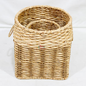 Artex Dong Thap Paniers en osier de jacinthe d'eau pliables tissés à la main pour le stockage à domicile et l'organisation de la buanderie - Product Image 5