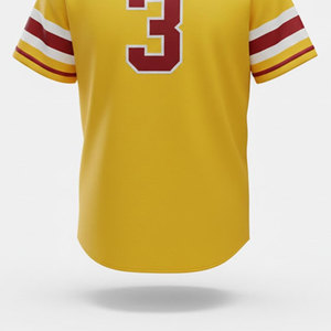 Ensembles de maillots de baseball personnalisés OEM prêts à l'emploi, 100% polyester, tissu respirant et léger pour vêtements de sport, unisexe, adultes - Product Image 4