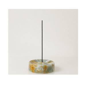 Plateau porte-encens en marbre fabriqué à la main pierre élégante polyvalente pour les espaces d'aromathérapie de yoga de méditation à domicile - Product Image 5