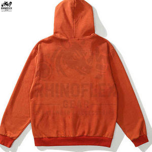 Sudadera con Capucha y Cremallera con Lavado Ácido Personalizada, Algodón Grueso, Mezcla de Algodón Básico, Sudadera con Capucha Extra Grande con Lavado Ácido para Hombre - Product Image 3