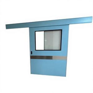 Porte coulissante hermétique à cadre en acier inoxydable pour salles blanches des industries pharmaceutiques, salles d'opération hospitalières et intérieurs - Product Image 1