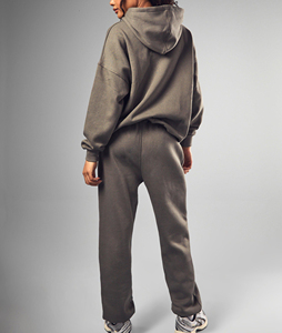 OEM/ODM 100% algodón sólido encaje strass mujer chándal personalizado bordado logotipo cómodo pesado polar 300GSM pulóver - Product Image 5