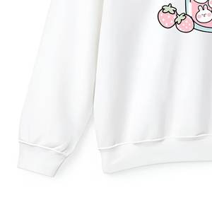 Nuevas Sudaderas Blancas Casuales para Mujer al por Mayor con Logotipo Personalizado, Cálidas para Invierno, Estilo Urbano, Ecológicas - Product Image 5