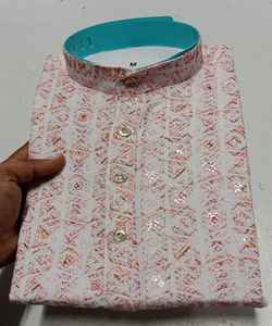 Conjunto Achkan Bandhgala Sherwanikurt Salwar, Diseño Moderno Bordado de Alta Calidad para Hombre, Verde, para Fiestas y Bodas - Product Image 1