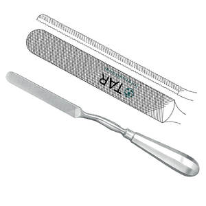 Lima de Hueso de Acero Inoxidable de Alta Calidad con Mango Hueco de 28 cm (11 Pulgadas), Instrumento Quirúrgico Ortopédico para Dar Forma y Suavizar Huesos - Product Image 4