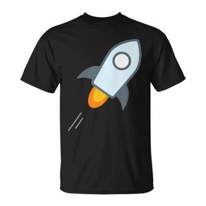 Camiseta Unisex de Manga Corta con Cuello Redondo y Estampado Digital de la Criptomonedera Stellar Lumens XLM, Promocional para Adultos - Product Image 1