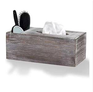 Caja de pañuelos de madera de diseño moderno con soporte metálico para servilletas, de gran calidad, fabricada y exportada. - Product Image 1