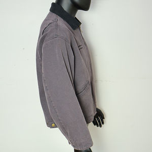 Veste brodée élégante de style High Street pour hommes, hauts à revers tendance avec blocage de couleurs pour les hommes - Product Image 6