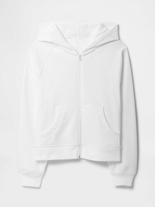 Customised <b>cropped</b> women's <b>hoodies</b> oversized full <b>zip</b> <b>up</b> <b>hoodies</b> women solid <b>white</b> colour comfortable hip hop women's sweatshirt - Product Image 5
