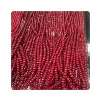 Perles de rubis facettées en corindon de 10 mm de qualité supérieure, teintes en rouge, faites à la main en Inde, prix de gros pour la fabrication de bijoux
