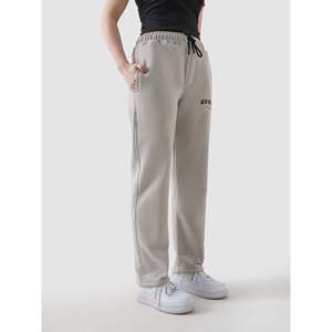 Customizable Logo 100% Cotton Essential Trousers for Men <b>Chalk</b>-Colored Baggy Pants in Sizes XL to 6XL with Zipper Decorations - Product Image 5