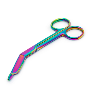 Tijeras para Vendajes Lister de Acero Inoxidable de Alta Calidad de 5.5'', Multicolores, para Primeros Auxilios, Manualidades, con Certificación CE Clase II - Product Image 1