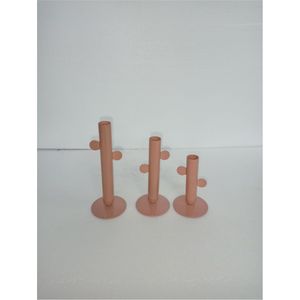 Bougeoir en métal noir industriel vintage, ensemble de bougeoirs coniques faits à la main de luxe pour la décoration de restaurant, d'hôtel et de fête de mariage - Product Image 6