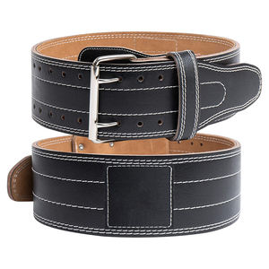 Cinturón de levantamiento de pesas de piel de vaca de calidad superior superventas equipo de gimnasio ajustable de Fitness profesional a bajo precio - Product Image 2