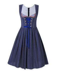 Tanque Damen Dirndl vestido de marca 100% algodón hermoso auto bordado alemán Dirndl personalizado Dirnd vestido Trachten Dirndl 2025 - Product Image 2