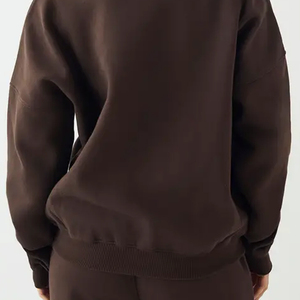 Sweat-shirt pour femmes avec col rabattu et logo personnalisable / Manches longues avec un tissu de haute qualité et confortable - Product Image 6