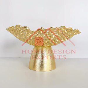 Hot Selling Brass Antique Leaf Bowl Platter for Home Decor/Hot Selling Tree Leaf Serving Platter for Kitchenware Usage/Low Price - Product Image 6