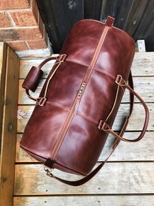 Bolsa de Viaje de Cuero Genuino - Equipaje con Ruedas de Gran Capacidad, Estilo Moderno, Color Personalizable, Logotipo Unisex, LTB-0050 - Product Image 3