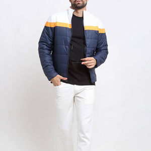 Veste matelassée en toile imperméable respirante de haute qualité pour hommes, logo imprimé personnalisé, nouvelle arrivée, taille plus, élégante, OEM haut de gamme - Product Image 2