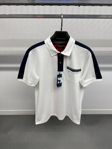 Camiseta de Algodón Tejido para Hombre, Cuello en V, Manga Corta, Casual, Transpirable, Ecológica, OEM, ODM, Logotipo Personalizado, Etiqueta Privada Frontal - Product Image 3