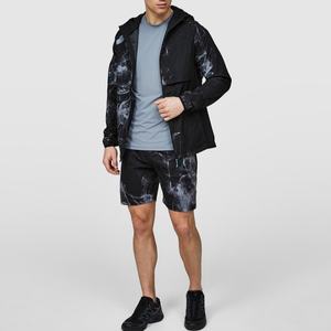 Personalizado de alta calidad 95% poliéster 5% Spandex chaquetas a prueba de viento tejido de cuatro vías estiramiento ropa deportiva chándales ligeros para hombres - Product Image 3