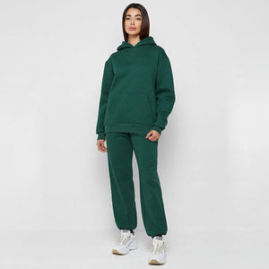 Cou à capuche Polyester Coton Surdimensionné Hoodies Femmes Manches Longues Coton Hoodies Pour Femmes Survêtement - Product Image 4