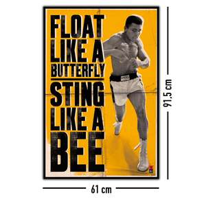 Modern Style for Muhammad Ali 'Float and Sting' Canvas <b>Poster</b> for Wall Use - Product Image 3