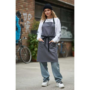 Delantal de Plástico Resistente con Revestimiento de Grafito para Baristas, Barberos, Carniceros y Jardineros, Ideal para Restaurantes y Fiestas Navideñas - Product Image 1