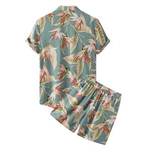 Design Best Selling Men Summer Sets Wear Men Casual Summer Set Wholesale Custom 2024 New Unique Design OEM Service Casual Woven - Product Image 5