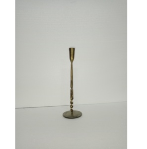 Bougeoir en fer couleur antique avec charme patrimonial et détails artistiques pour la décoration de la maison de Noël - Product Image 4