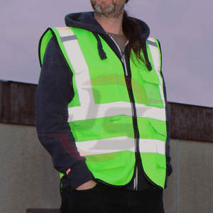 Gilet de sécurité réfléchissant en polyester léger personnalisable étanche LED Flash séchage rapide respirant haute qualité usine directe - Product Image 4