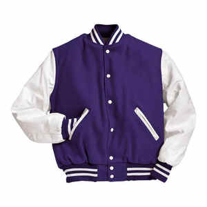 Varsity Veste Hommes Manches En Cuir À La Mode Premium Casual Streetwear En Vrac En Gros Usine Directe Oem Odm Bas quantité minimale de commande - Product Image 4