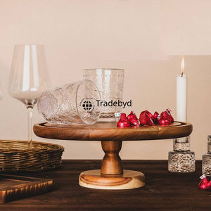 Présentoir à gâteaux en bois finition naturelle pour mariage rustique et présentoir à desserts Tradebyd - Product Image 1