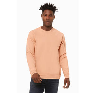 Bella + Canvas <b>Men's</b> Unisex Crew Neck Sweatshirt 3901 New Arrival Heather <b>Navy</b> Tri-Blend Hoodie Embroidered Technique - Product Image 4