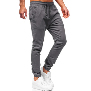 Pantalones de chándal ligeros de algodón 98% para hombre, estilo Atlético alto, bolsillos con cordón, logotipo personalizado, bordado recto - Product Image 2