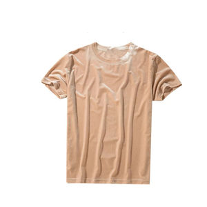 T-shirts en velours à manches longues pour hommes personnalisés 100% coton respirant écologique de haute qualité - Product Image 1