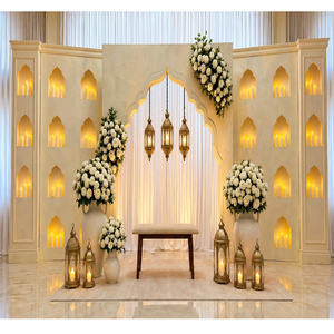 Unique Arabian Night Theme Stage <b>Backdrop</b> <b>Frames</b> Perfect Engagement Party Stage Decor Contemporary Look Stage <b>Backdrop</b> Panels - Product Image 1