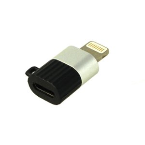 * Ổ cắm * Micro <span class=keywords><strong>USB</strong></span> nữ để Sét Nam Adapter với Keychain bao gồm-điện tử/máy tính - Product Image 1