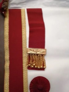 Master Mason Blue Lodge Tablier Bleu Marine Avec Piliers Maçonnique Regalia Maçons Brodés Confortable Ronpex de qualité supérieure - Product Image 5