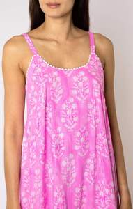 Vestido Midi de Verano para Mujer, de Algodón, sin Mangas, Diseño de Diseñador, Hecho a Mano, para Ocasiones Especiales - Product Image 2