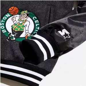 La mejor chaqueta universitaria de punto de invierno de calidad superior Logotipo personalizado Lona frontal Tendencia Moda Streetwear Estilo Bomber Jacket - Product Image 6