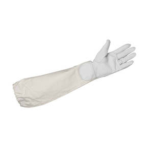 Gants d'apiculture à manchette élastique de haute qualité avec manches longues en toile ventilées en cuir ignifuge en gros à prix raisonnable - Product Image 4