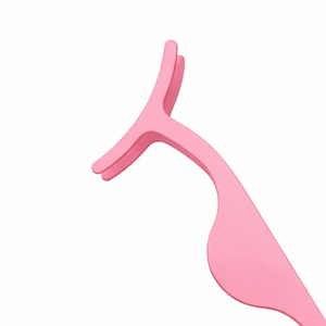 Pince applicatrice de cils rose premium, outil d'aide pour extensions de cils, prise en main facile, outil de maquillage OEM - Product Image 2